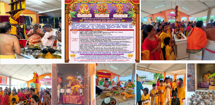 person writing in a notebook beside by an iPad, laptop, printed photos, spectacles, and a cup of coffee on a saucer